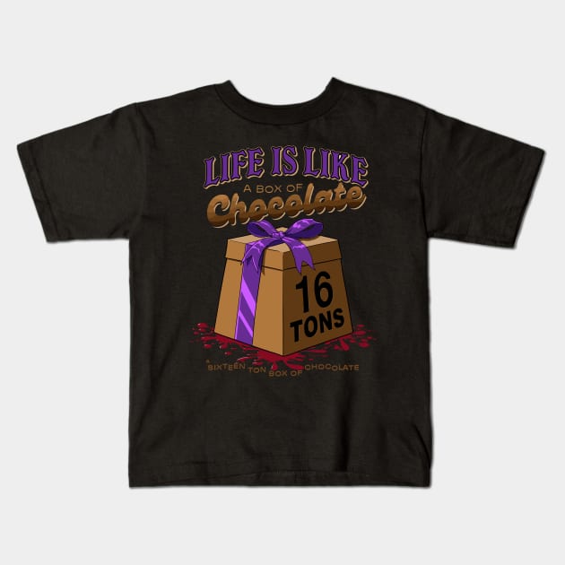 Box of Chocolate Kids T-Shirt by Krobilad